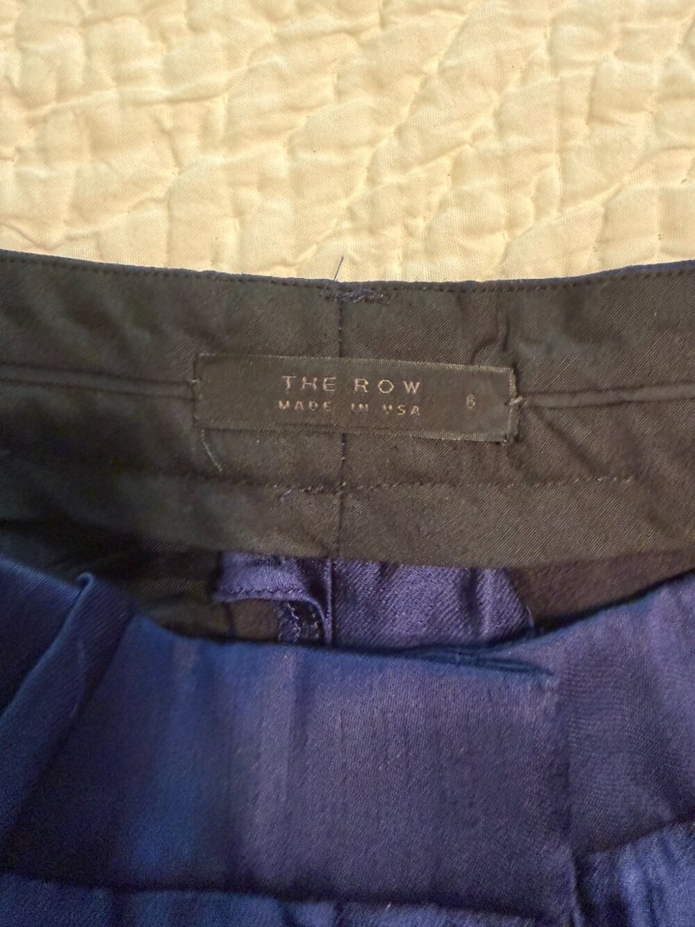 **Electric Deep Blue The Row Slacks** - Picture 3 of 5
